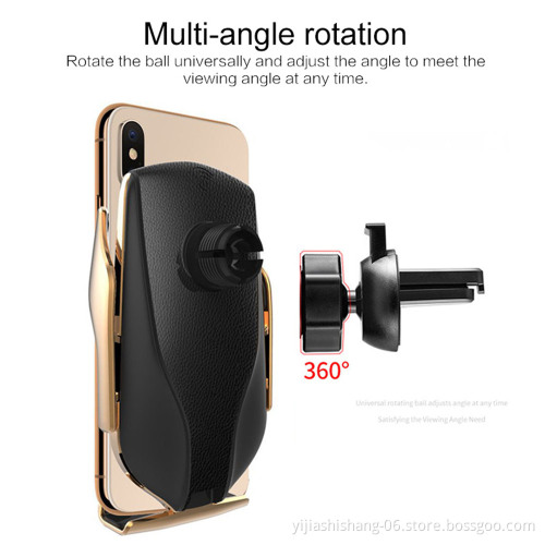 Smart Sensor Auto Open / Lock Car Wireless Charger Phone Holder